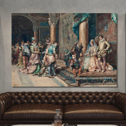 La Presentazione Cesare Auguste Detti cad23 quadro stampato su tela