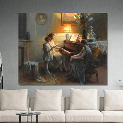 La Lezione Di Canto Delphin Enjolras dej16 quadro stampato su tela