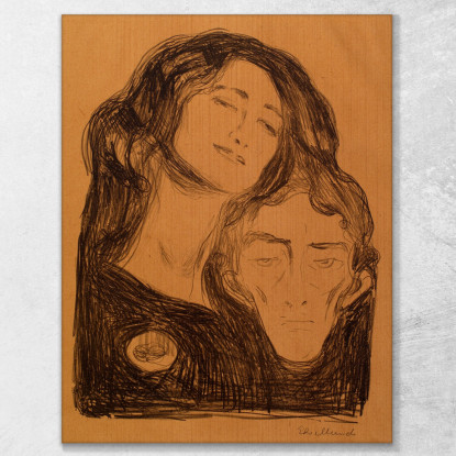 Salomè Edvard Munch em268 quadro stampato su tela