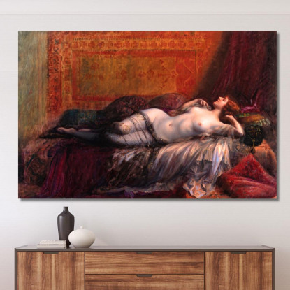 Odalisca Delphin Enjolras dej27 quadro stampato su tela