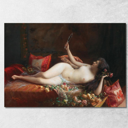 Su Un Letto Di Rose Delphin Enjolras dej28 quadro stampato su tela