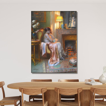 Pensieroso Delphin Enjolras dej29 quadro stampato su tela