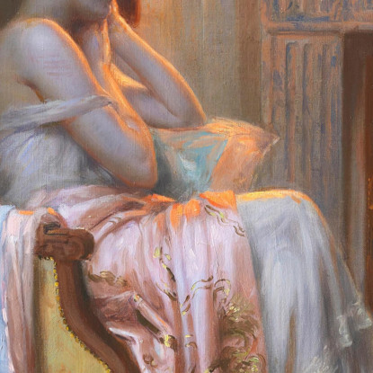 Pensieroso Delphin Enjolras dej29 quadro stampato su tela