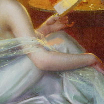 Leggere Alla Luce Della Lampada Delphin Enjolras dej31 quadro stampato su tela