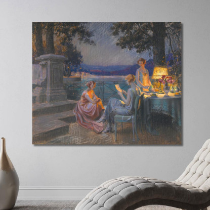 Sulla Terrazza Delphin Enjolras dej34 quadro stampato su tela