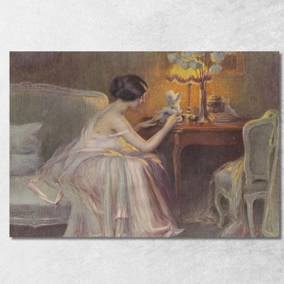 La Piccola Statua Delphin Enjolras dej35 quadro stampato su tela