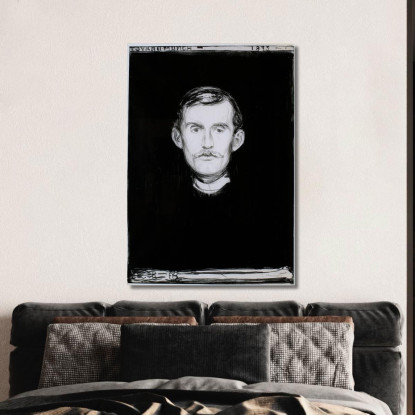 Autoritratto 2 Edvard Munch em273 quadro stampato su tela
