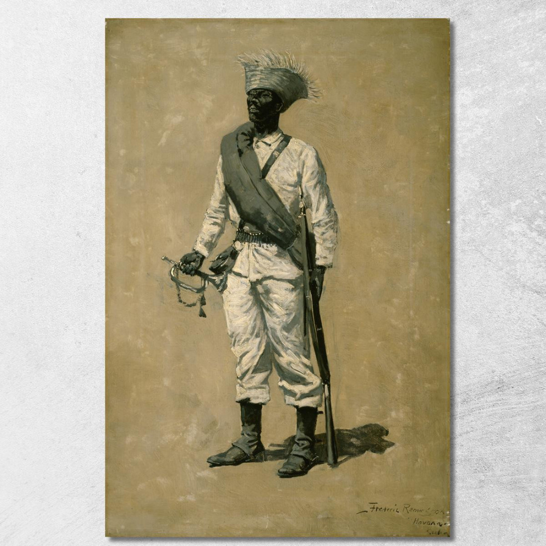 Uno Degli Uomini Di Gomez Frederic Remington frm28 quadro stampato su tela