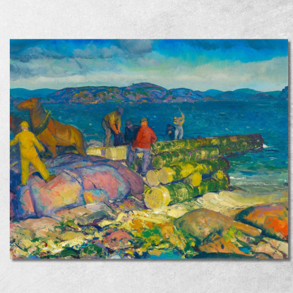 Costruttori Di Banchine George Wesley Bellows gwb13 quadro stampato su tela