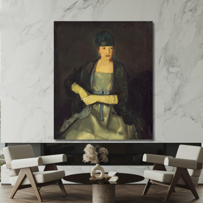 Maud Murray Dale La Signora Chester Dale George Wesley Bellows gwb32 quadro stampato su tela