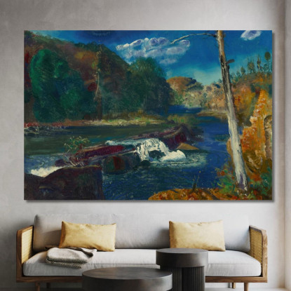 Diga Del Mulino George Wesley Bellows gwb33 quadro stampato su tela