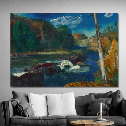 Diga Del Mulino George Wesley Bellows gwb33 quadro stampato su tela