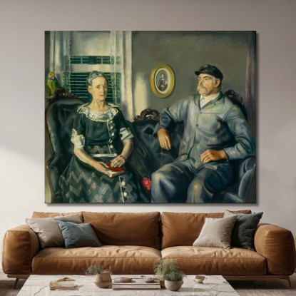 Il Signor E La Signora Phillip Wase George Wesley Bellows gwb34 quadro stampato su tela