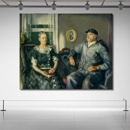 Il Signor E La Signora Phillip Wase George Wesley Bellows gwb34 quadro stampato su tela