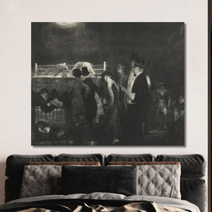 Preliminari Per Il Grande Incontro George Wesley Bellows gwb51 quadro stampato su tela