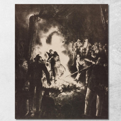 La Legge È Troppo Lenta George Wesley Bellows gwb65 quadro stampato su tela