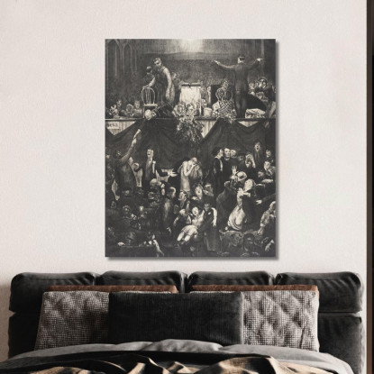 Il Sentiero Della Segatura George Wesley Bellows gwb72 quadro stampato su tela