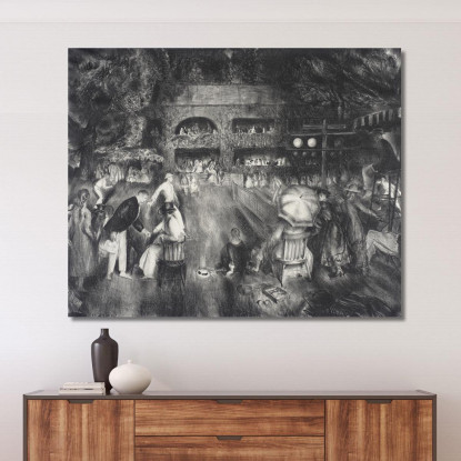 Il Torneo George Wesley Bellows gwb74 quadro stampato su tela