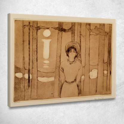 Notte D'Estate. La Voce 2 Edvard Munch em301 quadro stampato su tela