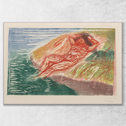 Prendere Il Sole I Edvard Munch em305 quadro stampato su tela