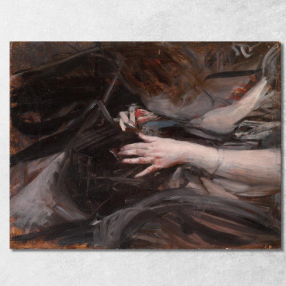 Cucitura Delle Mani Delle Donne Giovanni Boldini gbd22 quadro stampato su tela