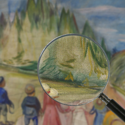 Il Bosco Delle Fiabe Edvard Munch em319 quadro stampato su tela