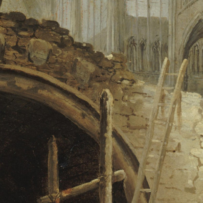 La Violazione Delle Volte Dei Re Nella Basilica Di Saint-Denis Hubert Robert hrb56 quadro stampato su tela