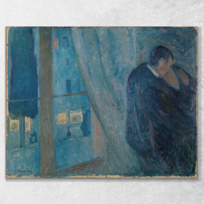 Il Bacio Edvard Munch em334 quadro stampato su tela
