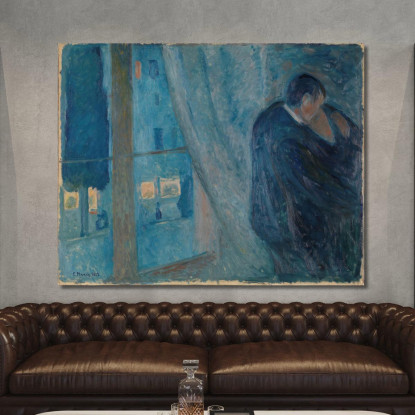 Il Bacio Edvard Munch em334 quadro stampato su tela