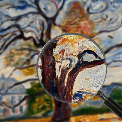 La Quercia Edvard Munch em336 quadro stampato su tela