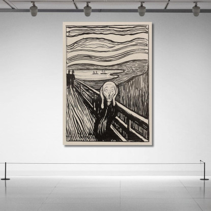 L'Urlo Edvard Munch em340 quadro stampato su tela
