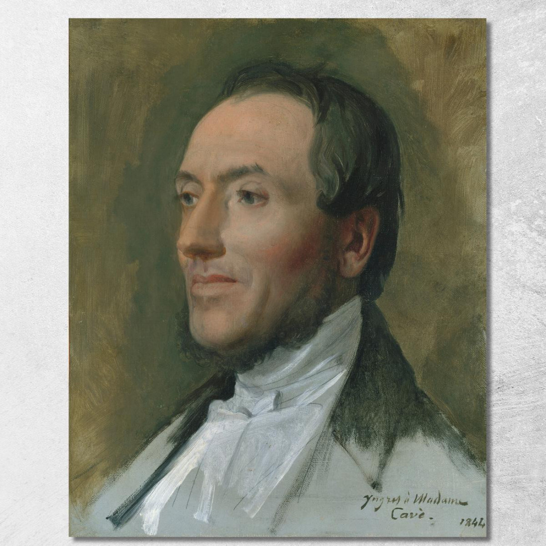 Edmond Cave Jean Auguste Dominique Ingres jad9 quadro stampato su tela