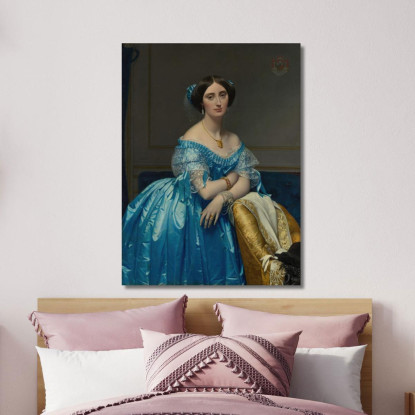 Joséphine-Éléonore- Marie-Pauline De Galard De Brassac De Béarn Principessa De Broglie Jean Auguste Dominique Ingres jad16 quad