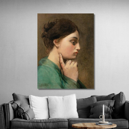 Odissea Studio Della Figura Per L'Apoteosi Di Omero Jean Auguste Dominique Ingres jad26 quadro stampato su tela