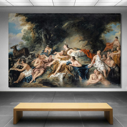 Diana E Atteone Jean-François de Troy jft7 quadro stampato su tela