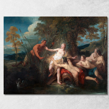 Pan E Siringa Jean-François de Troy jft18 quadro stampato su tela