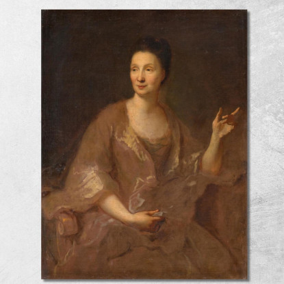 Ritratto Di Una Donna Jean-François de Troy jft22 quadro stampato su tela