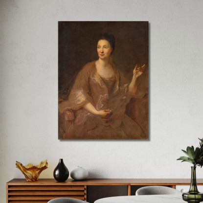 Ritratto Di Una Donna Jean-François de Troy jft22 quadro stampato su tela