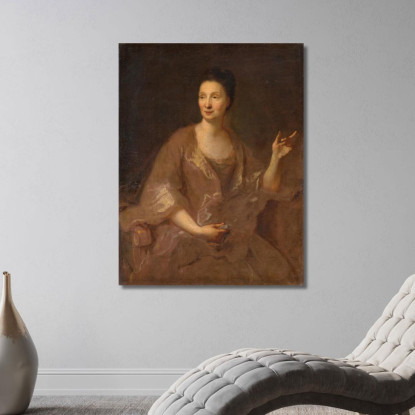 Ritratto Di Una Donna Jean-François de Troy jft22 quadro stampato su tela