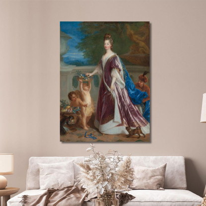 Ritratto Di Elisabetta-Carlotta Di Baviera La Principessa Palatina Jean-François de Troy jft23 quadro stampato su tela