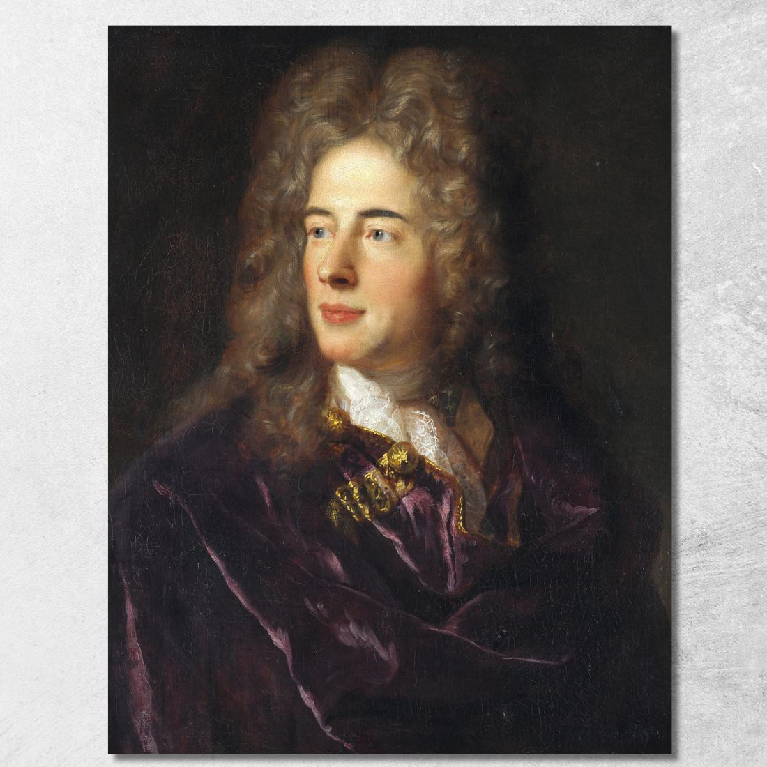 Ritratto Del Pittore In Miniatura Jacques-Antoine Arlaud Jean-François de Troy jft26 quadro stampato su tela