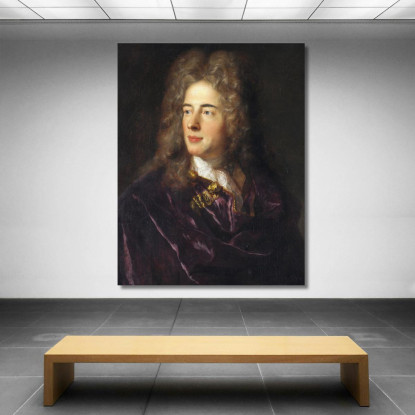 Ritratto Del Pittore In Miniatura Jacques-Antoine Arlaud Jean-François de Troy jft26 quadro stampato su tela