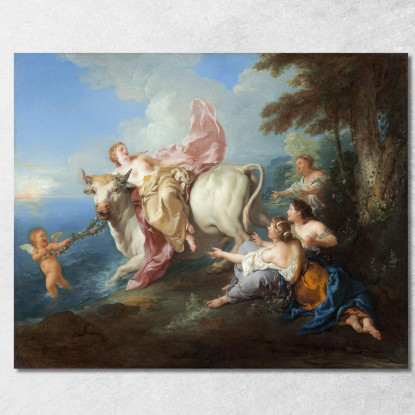 Il Rapimento Di Europa Jean-François de Troy jft28 quadro stampato su tela