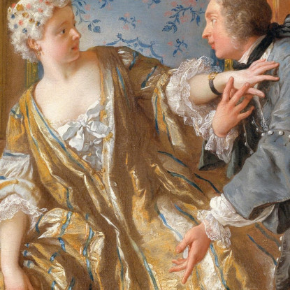 La Giarrettiera Jean-François de Troy jft32 quadro stampato su tela