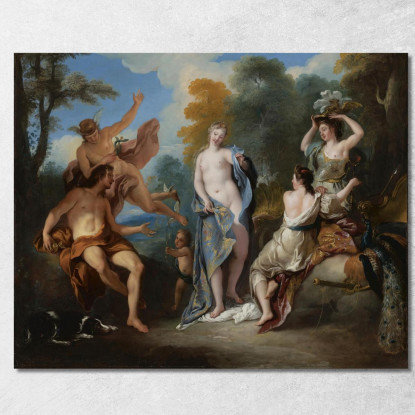 Il Giudizio Di Paride Jean-François de Troy jft34 quadro stampato su tela