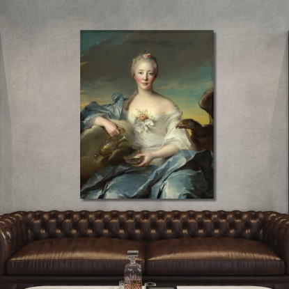 Madame Le Fèvre De Caumartin Come Hebe Jean-Marc Nattier jmn8 quadro stampato su tela