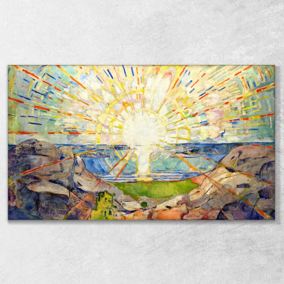 Il Sole 1911 Edvard Munch em352 quadro stampato su tela