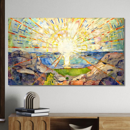 Il Sole 1911 Edvard Munch em352 quadro stampato su tela