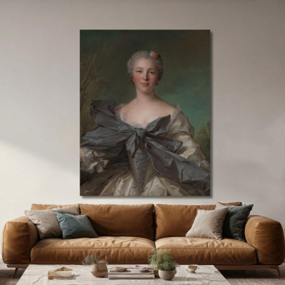 Marie Françoise De La Cropte De St. Abre Marchesa D'Argence Jean-Marc Nattier jmn11 quadro stampato su tela