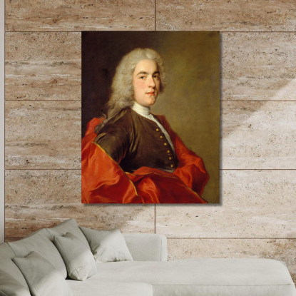 Signor Sarasin Jean-Marc Nattier jmn12 quadro stampato su tela